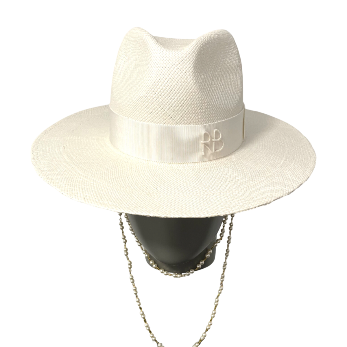 Double Chain Strap Fedora Hat