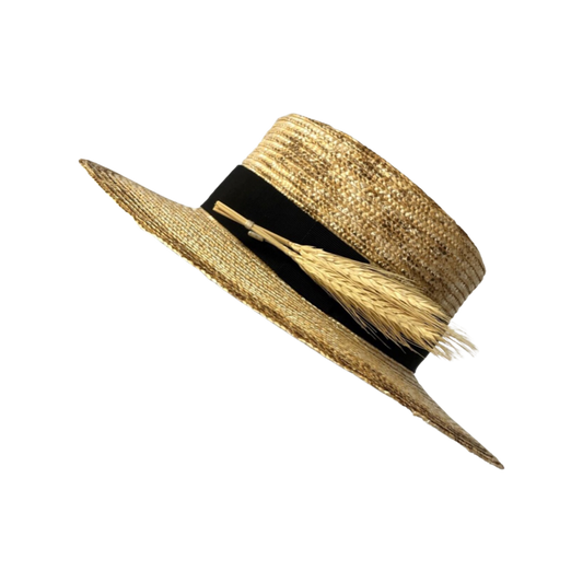 Straw Boater Hat