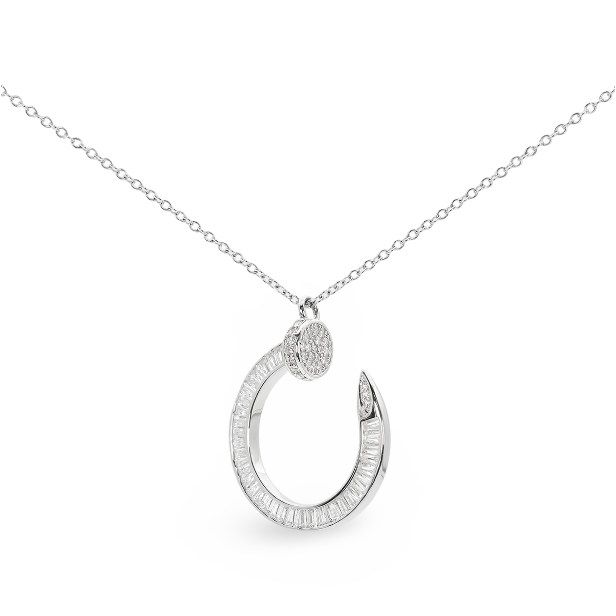 Silver Necklace «Nail»