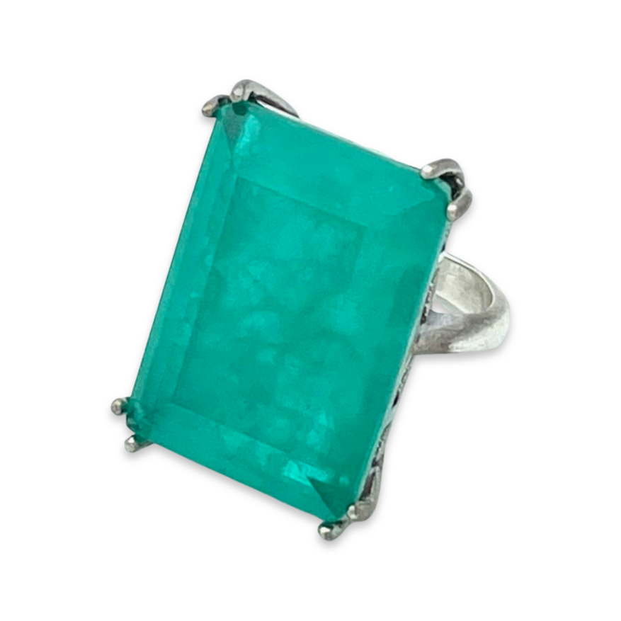 Silver ring Paraiba