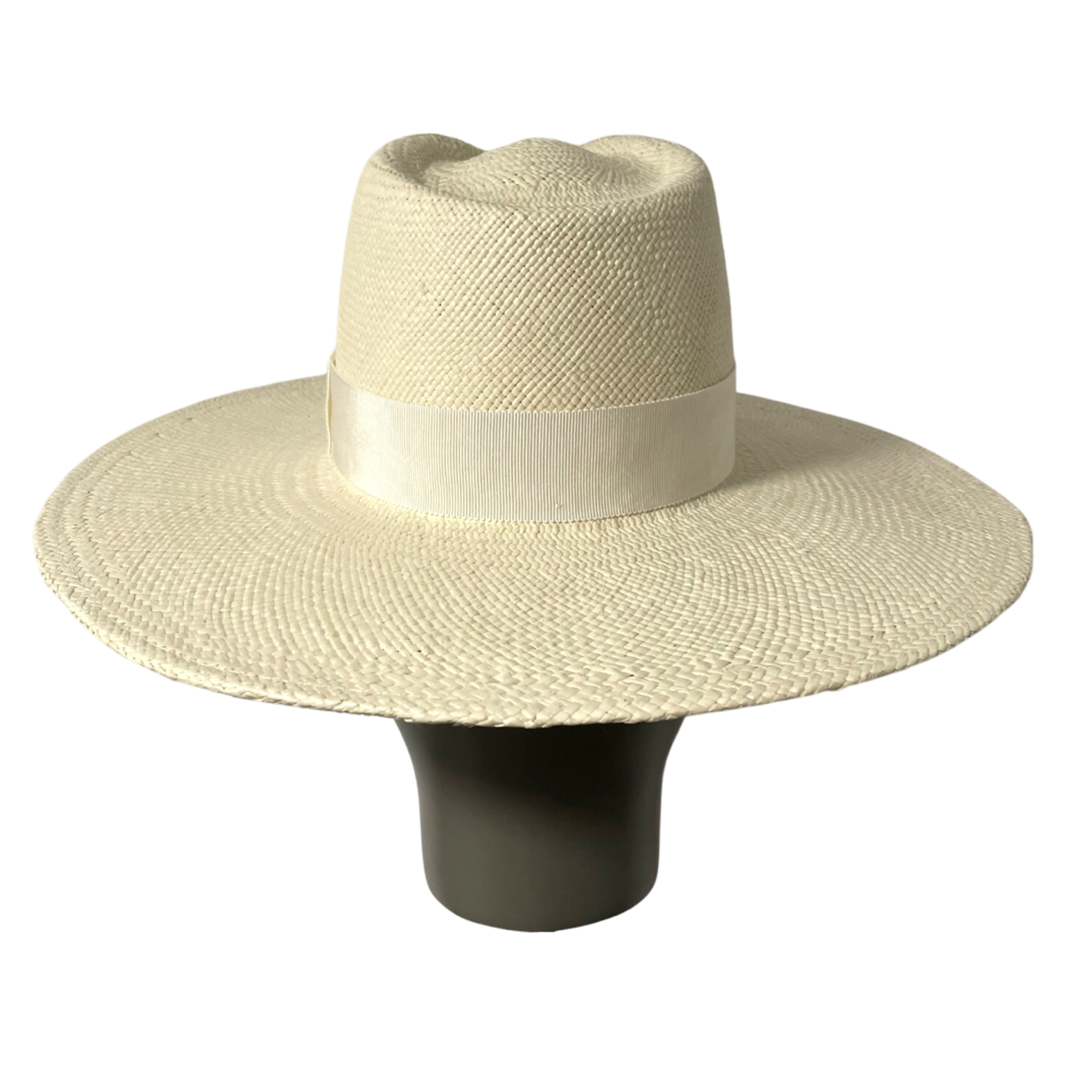 Monogram-embellished Wide Brim Fedora Hat