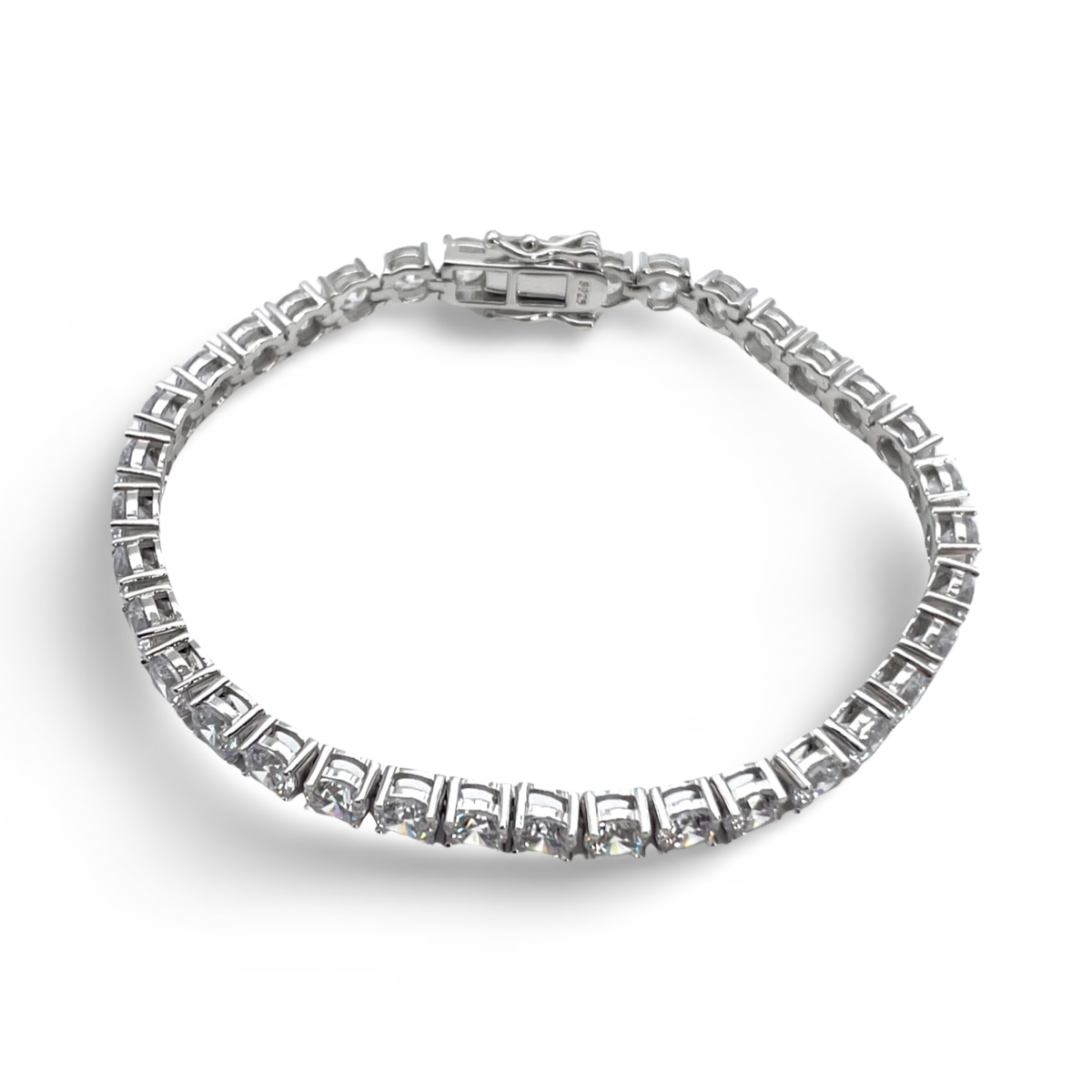 Silver Tennis bracelet with zircons