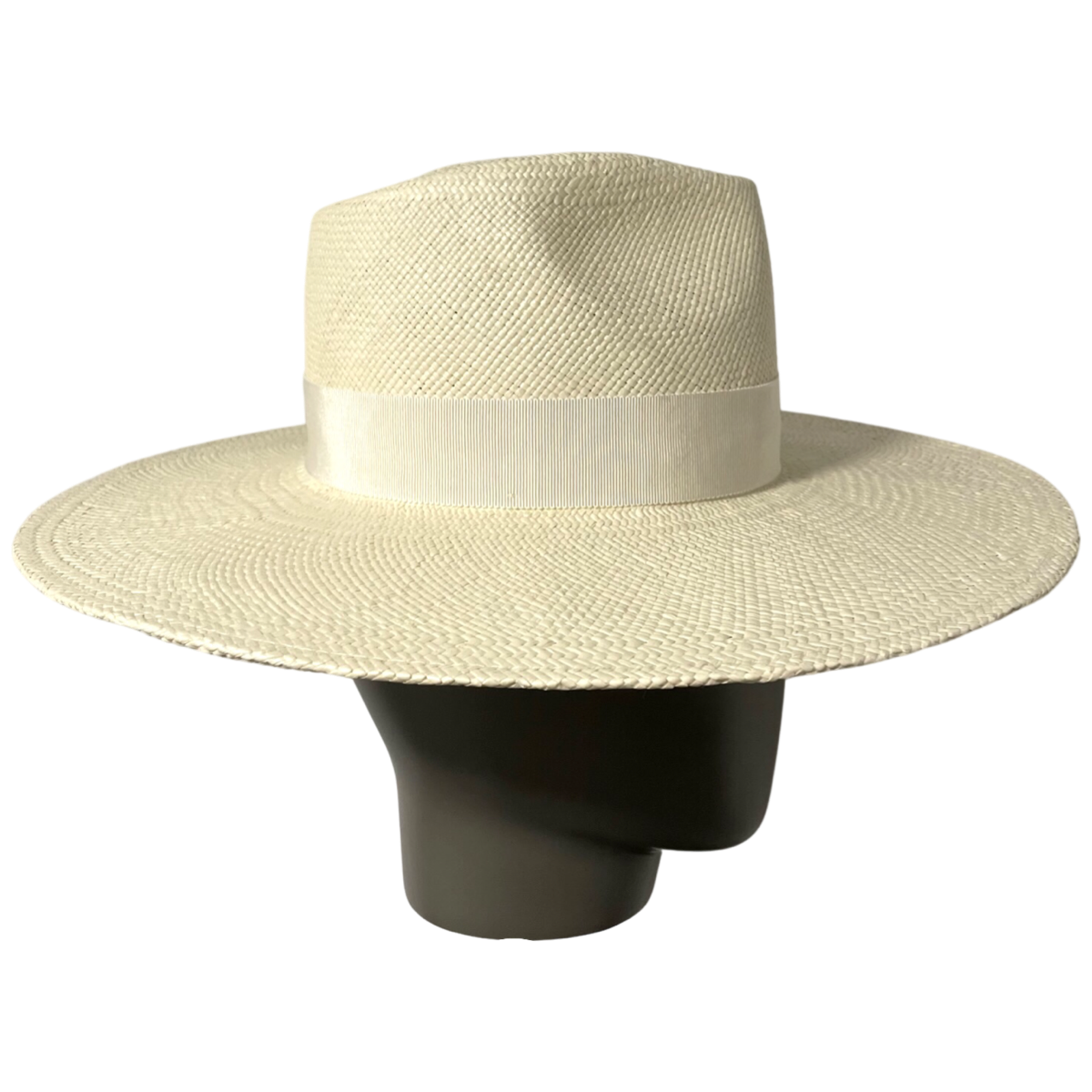 Monogram-embellished Wide Brim Fedora Hat