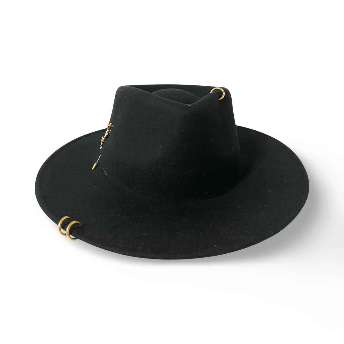 Fedora Hat with Gold details