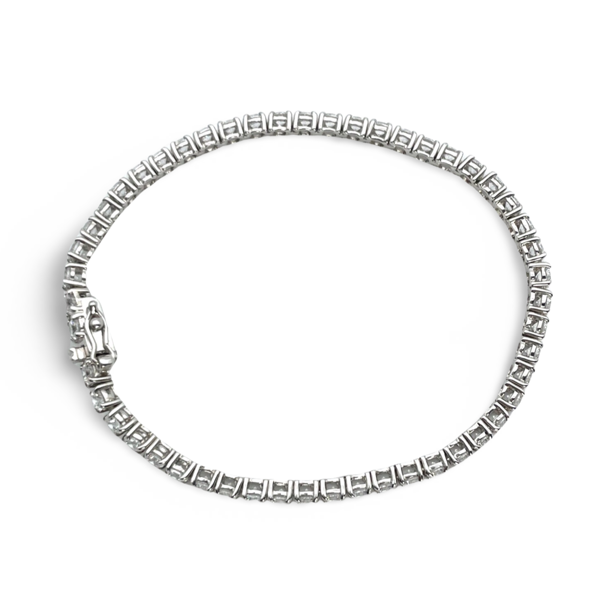 Silver Tennis bracelet with zircons