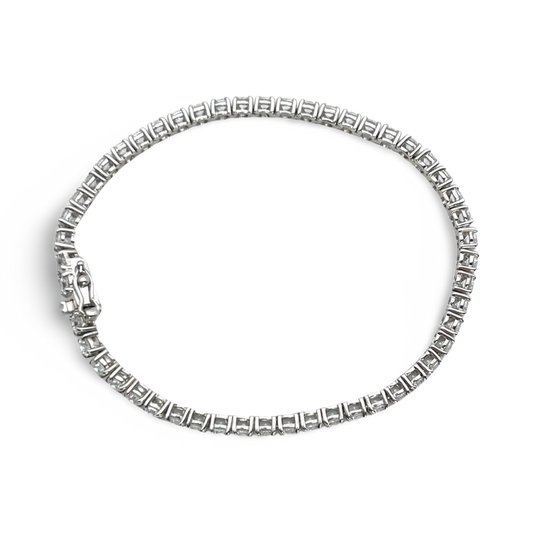 Silver Tennis bracelet with zircons