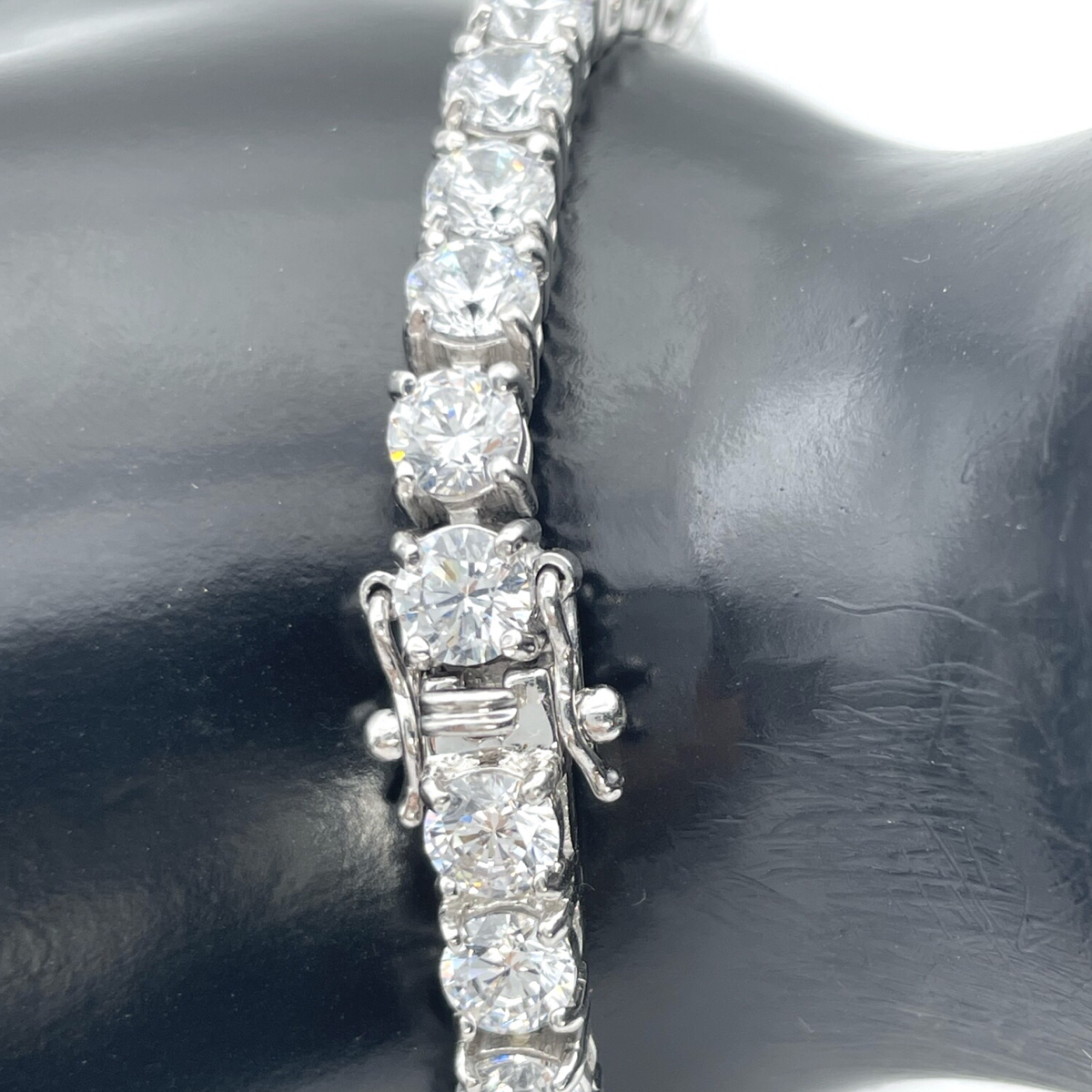 Silver Tennis bracelet with zircons