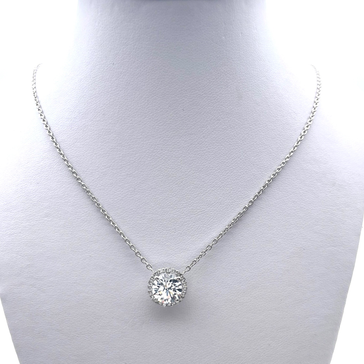 Round Silver Necklace