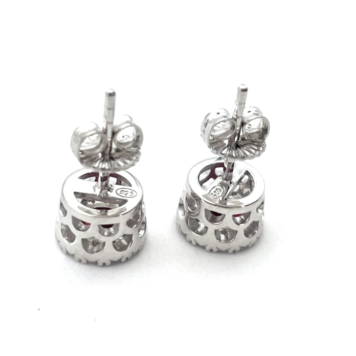 Round Silver Earrings