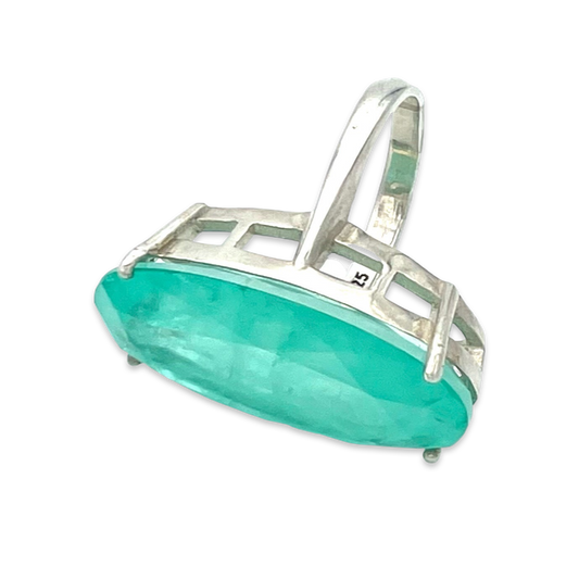 Silver ring Paraiba