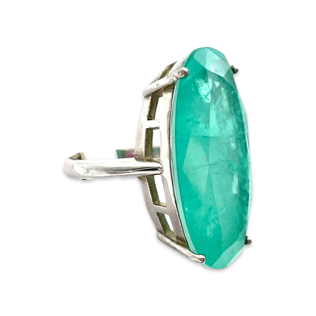 Silver ring Paraiba