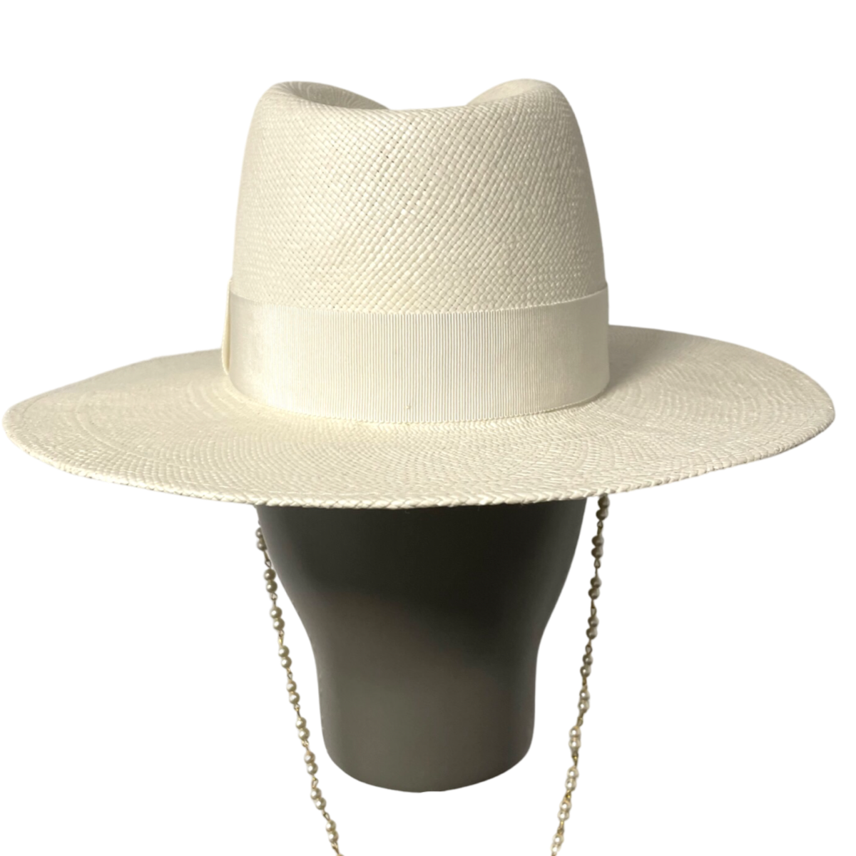 Double Chain Strap Fedora Hat