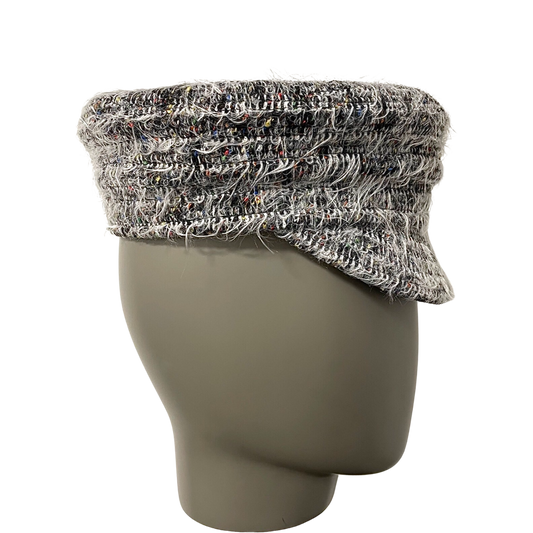 Shaggy cotton-blend Baker Boy Cap