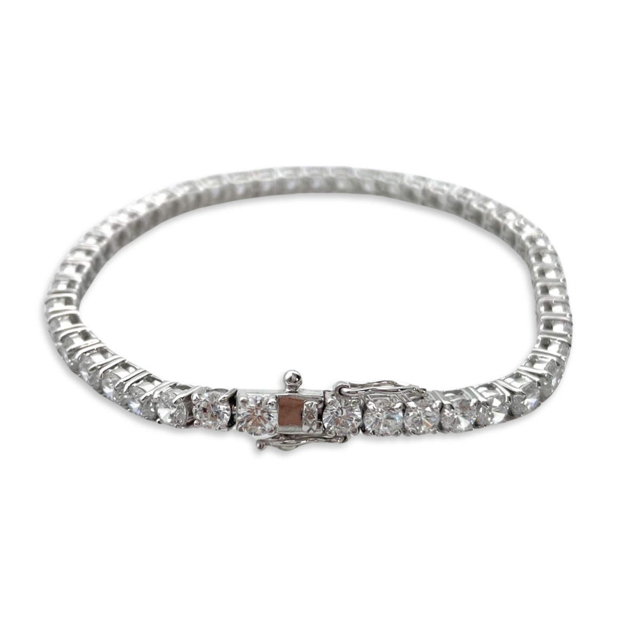 Silver Tennis bracelet with zircons