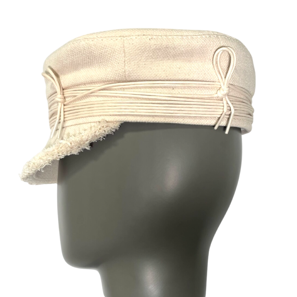 Lace-tied Baker Boy Cap