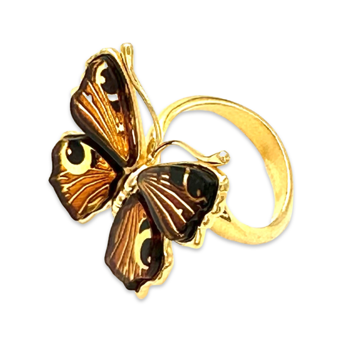 Small amber ring Butterfly