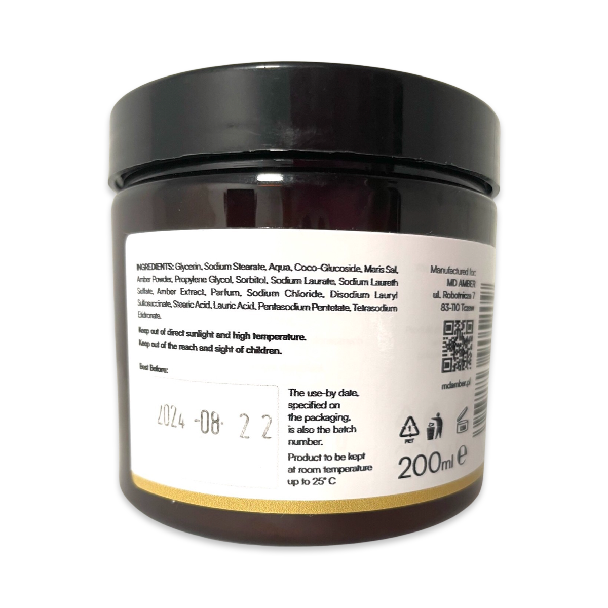 Coarse-grained Amber Wash Scrub