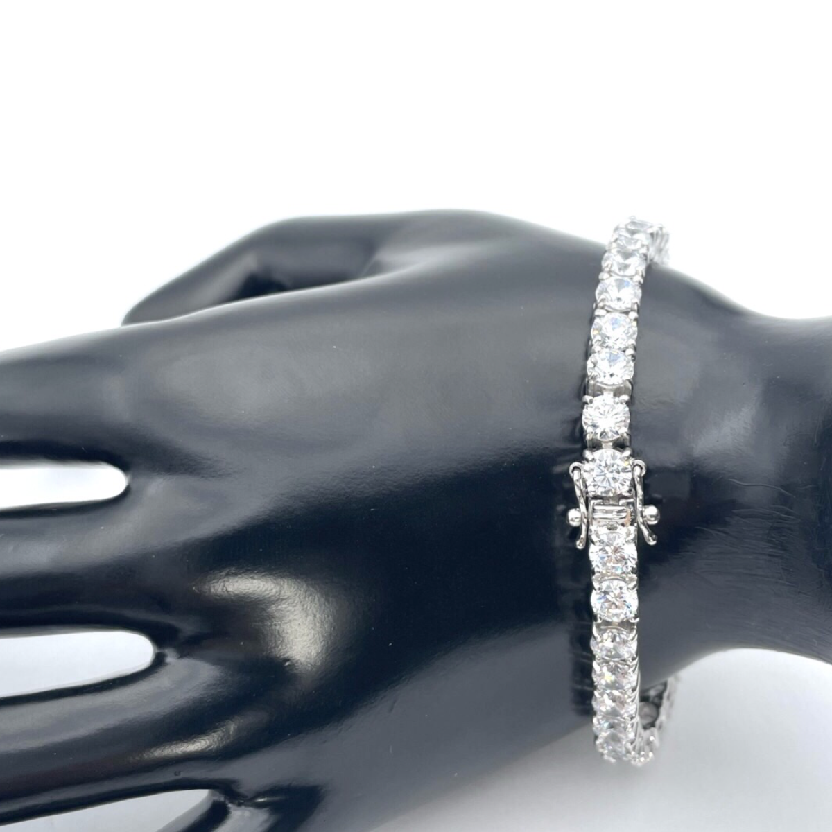 Silver Tennis bracelet with zircons