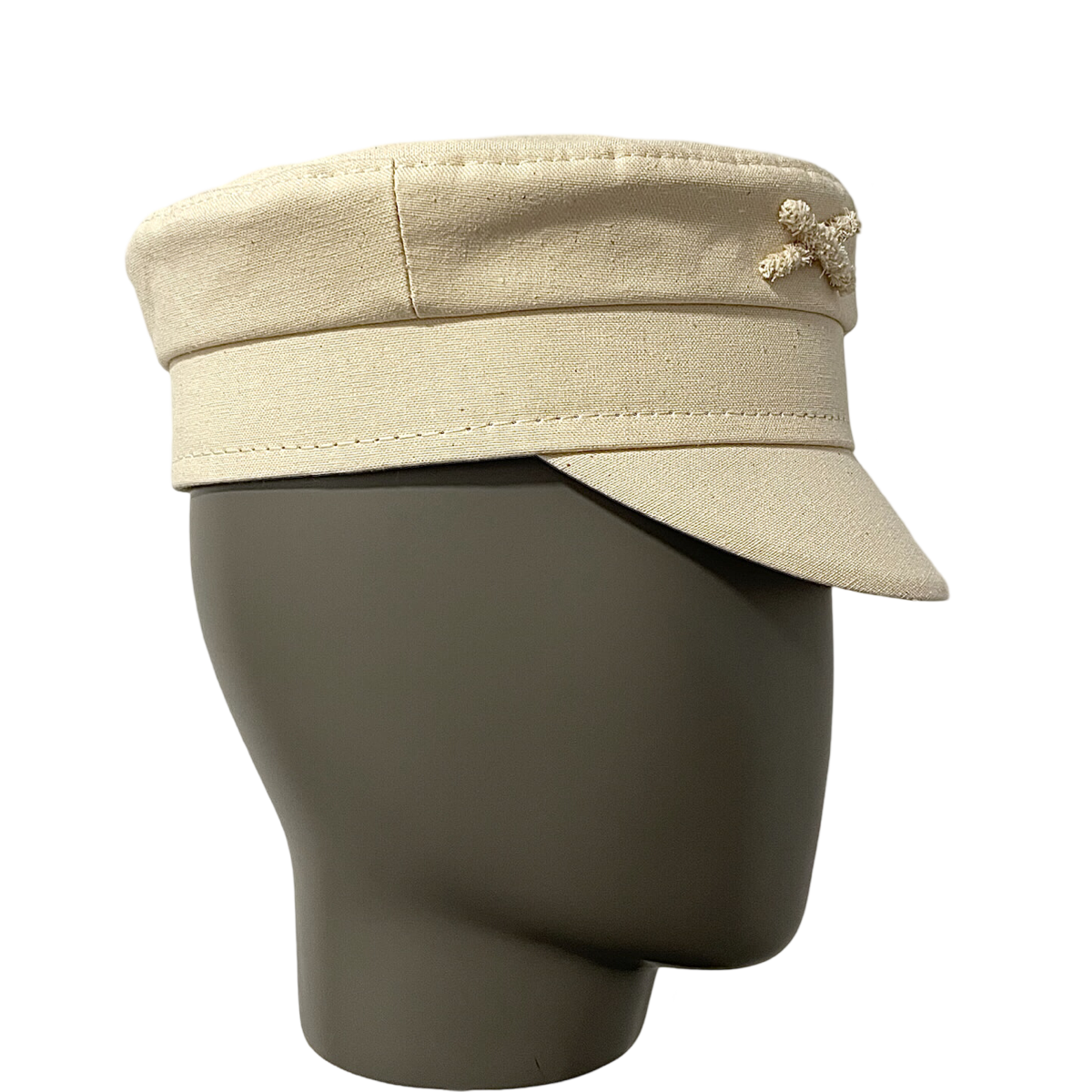 Monogram Embellished Baker Boy Cap