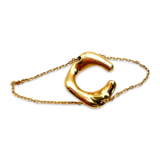 Gold-plated cuff - ring Entreno