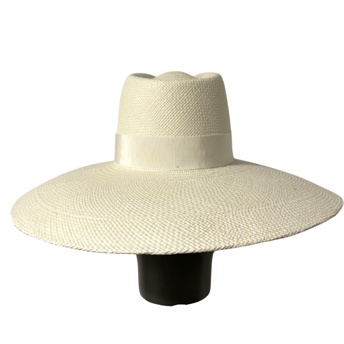 Monogram-embellished Wide Brim Fedora Hat