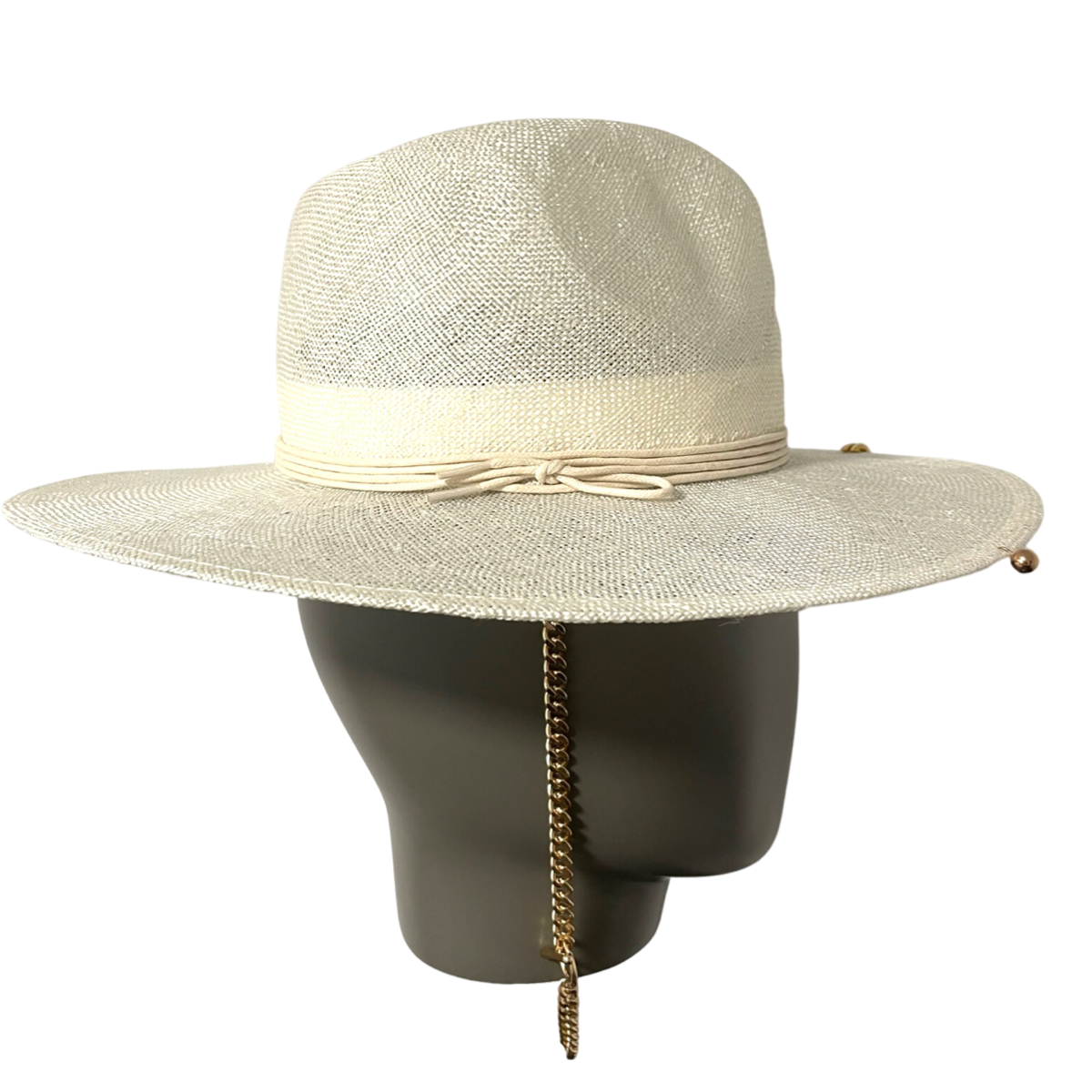 Chain Strap Fedora Hat