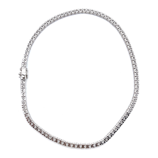 Tennis Silver necklace choker