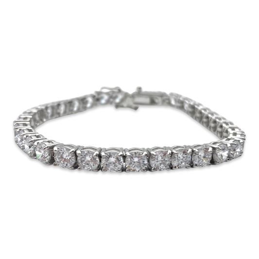 Silver Tennis bracelet with zircons