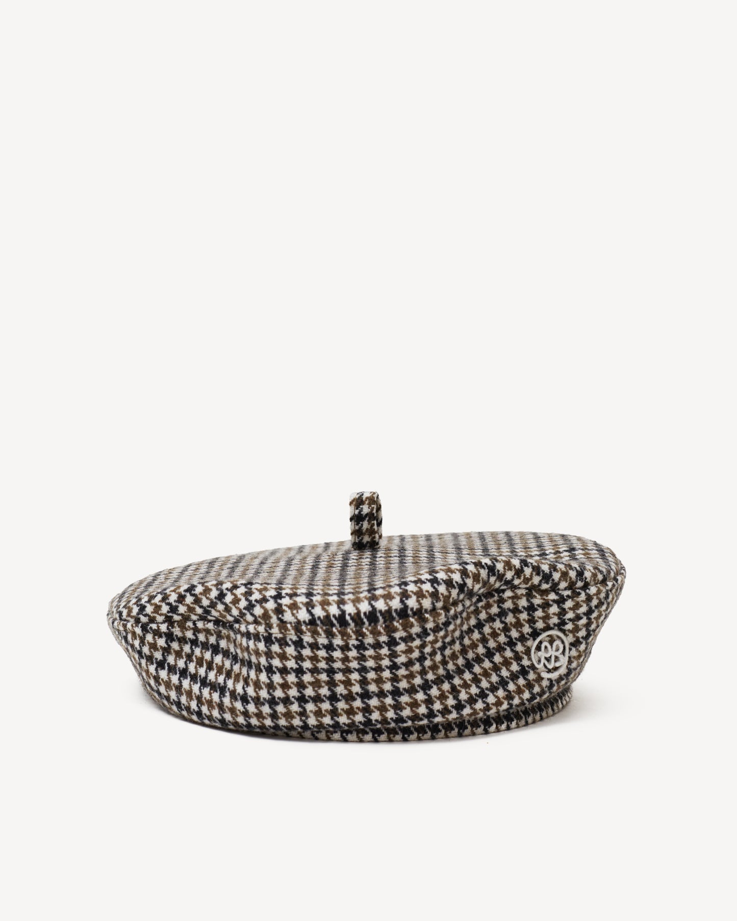 Houndstooth beret