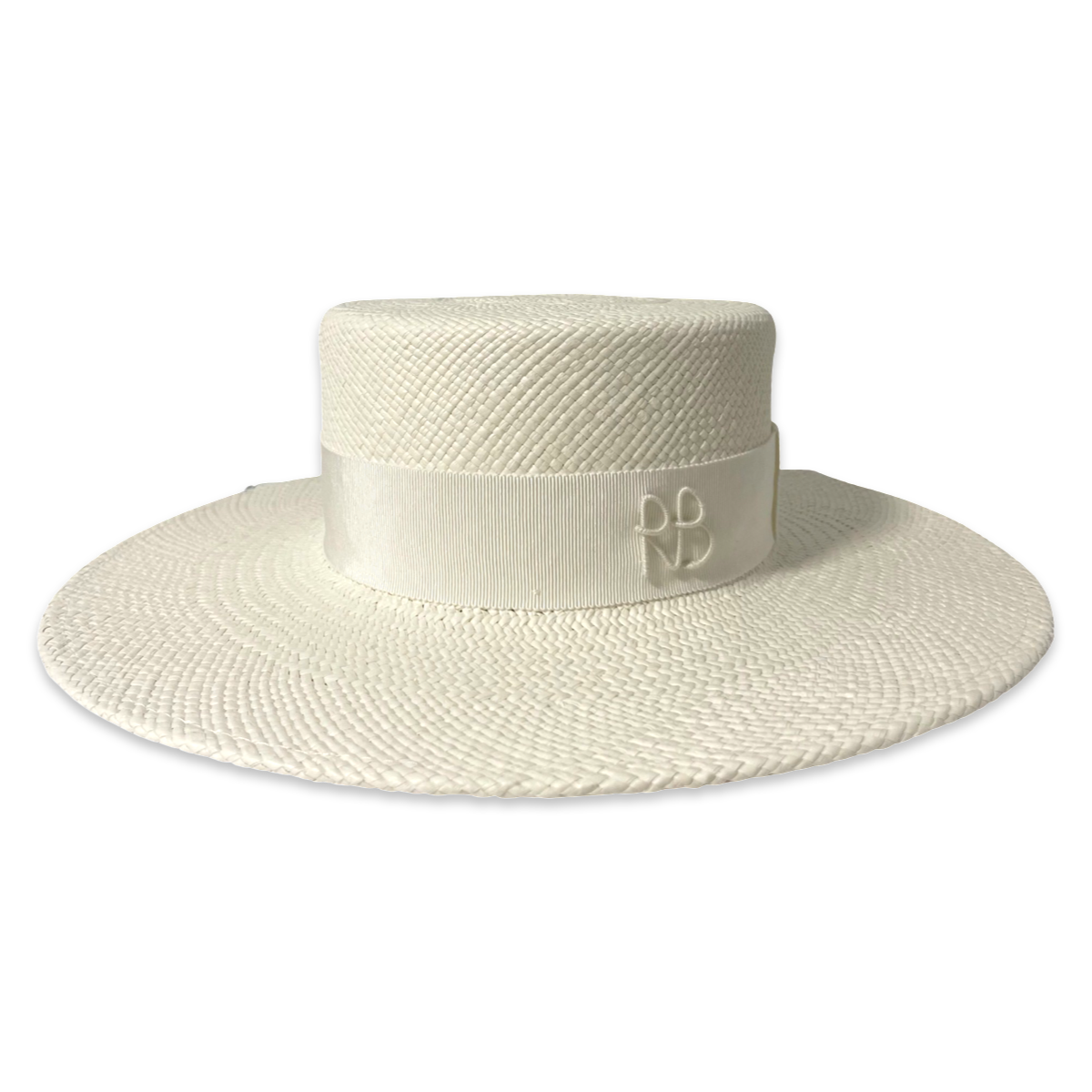 Double Chain Strap Boater Hat