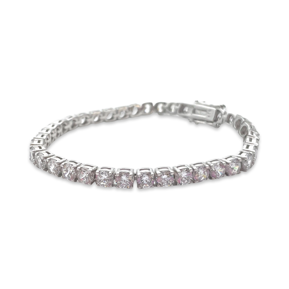 Silver Tennis bracelet with zircons