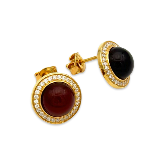 Amber earrings