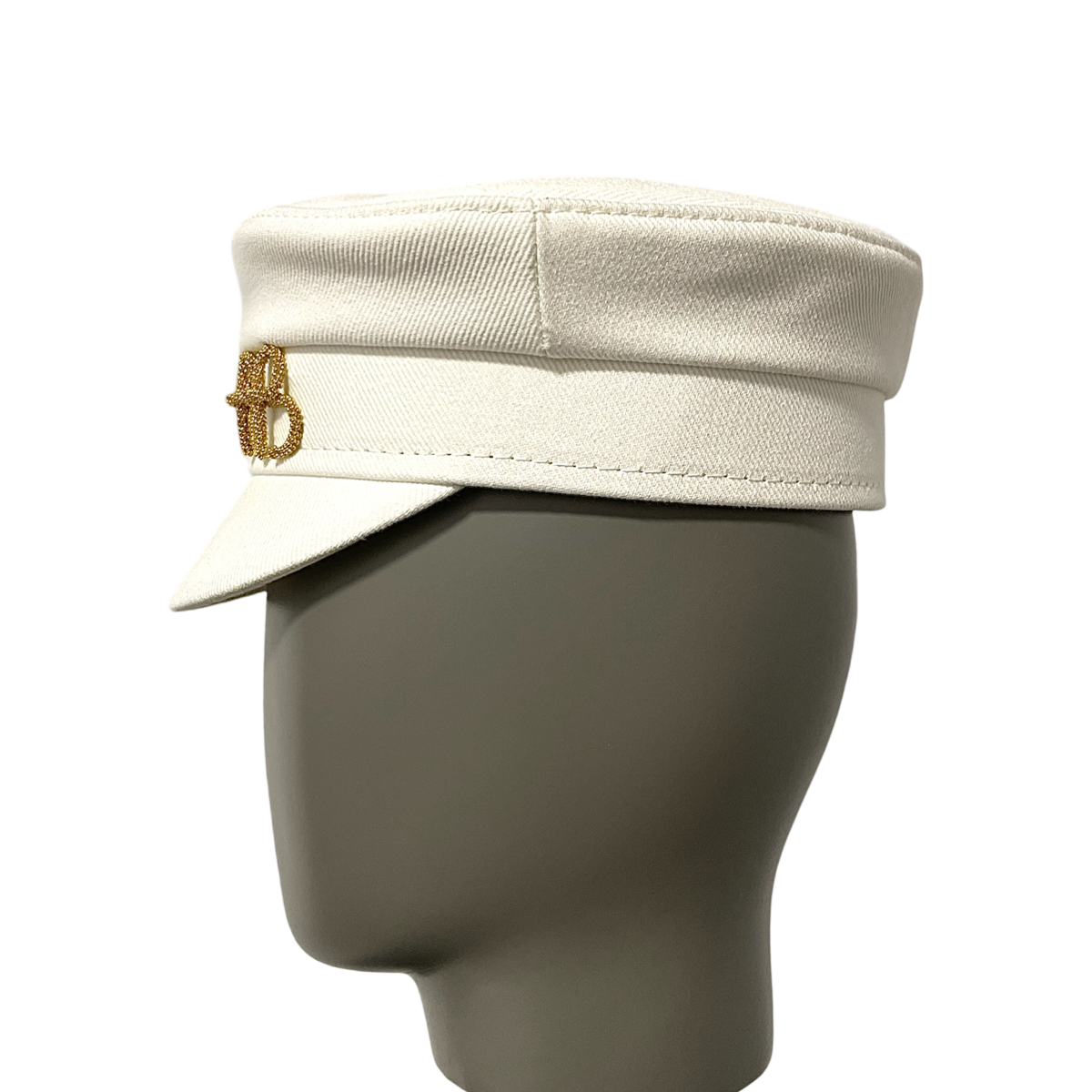 Monogram Embellished Baker Boy Cap