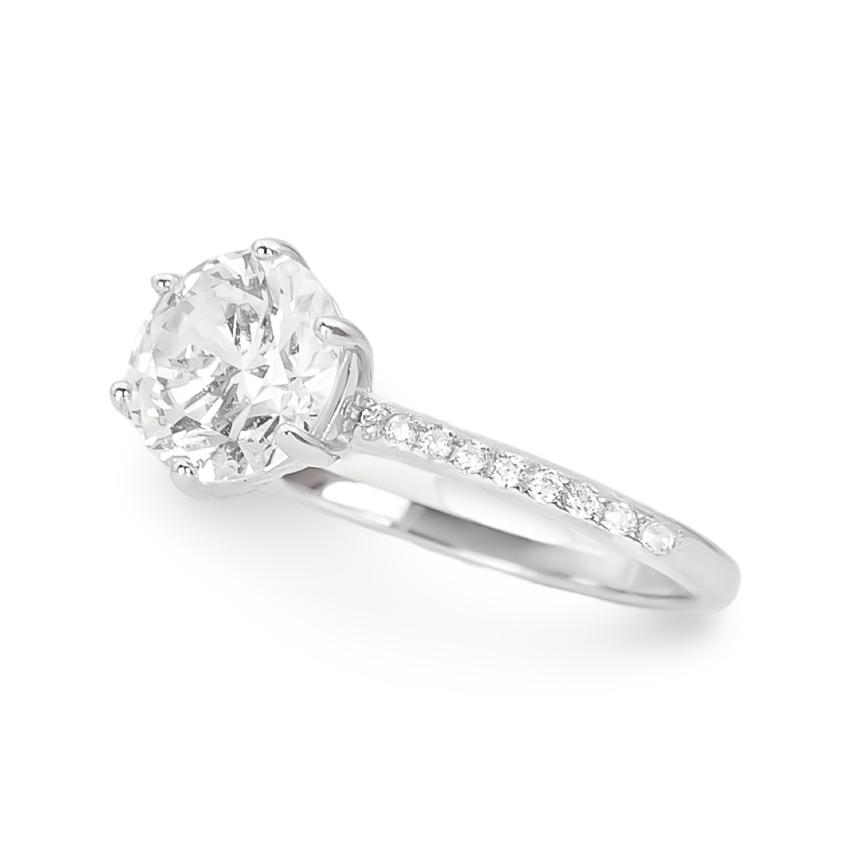 Classic Round Cut Engagement Ring