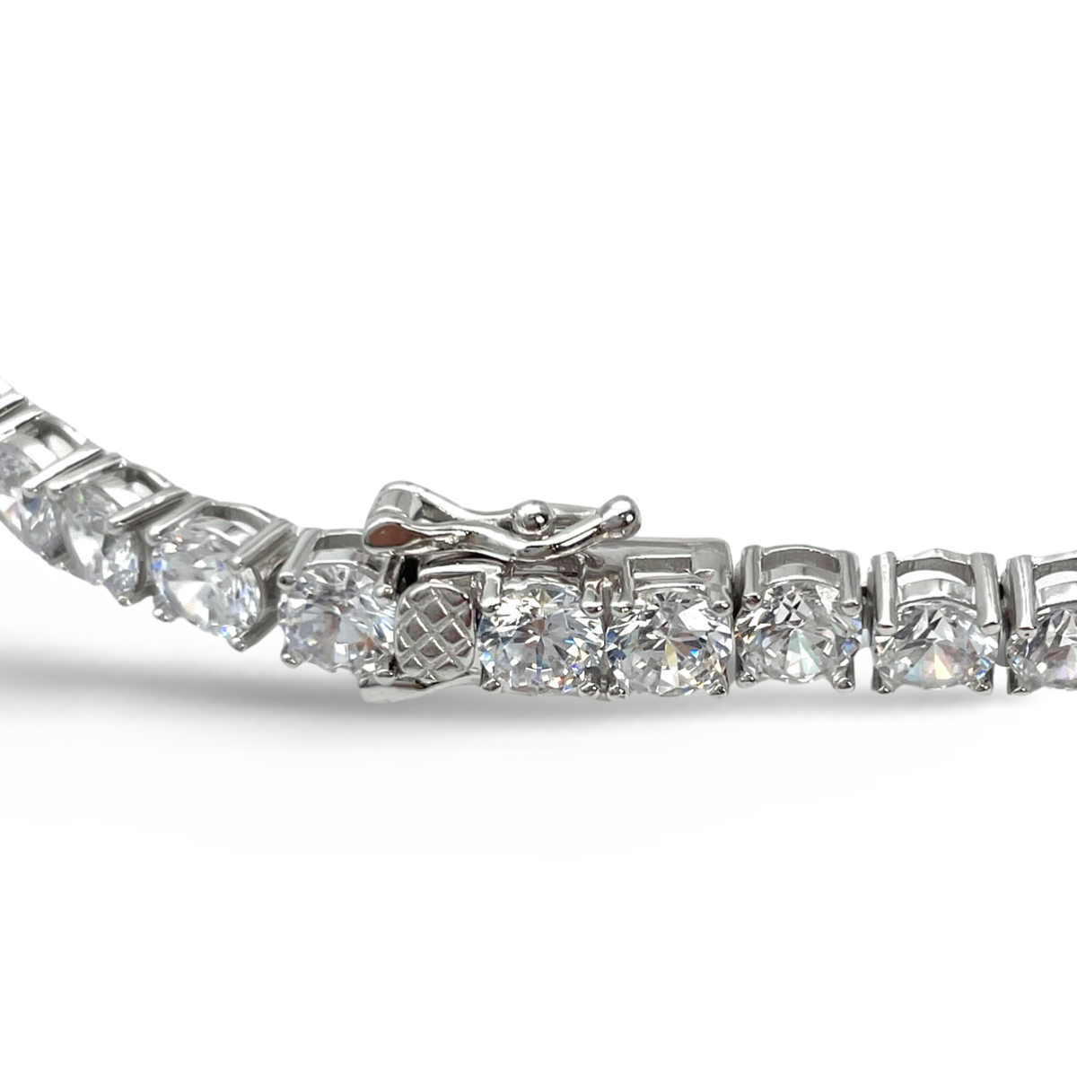 Silver Tennis bracelet with zircons