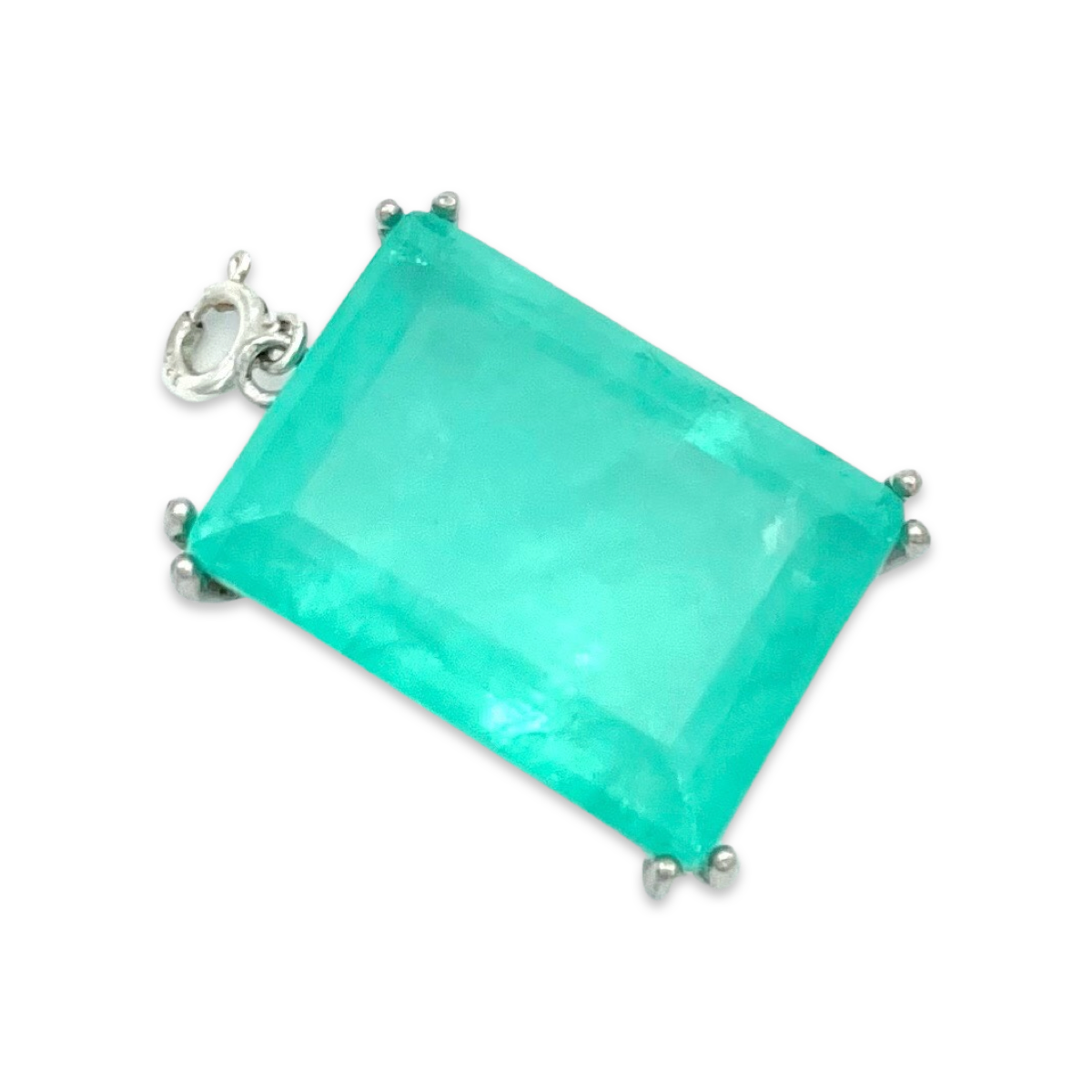 Silver pendant Paraiba