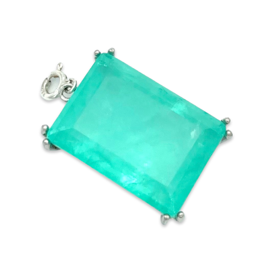 Silver pendant Paraiba